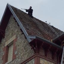 Entretien sur une couverture de plus de 130 ans, réalisé par Odul couverture couvreur cordiste en région centre.